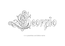 Scorpio Horoscope Name Tattoo Designs Page 4 Of 5 Tattoos With Names Name Tattoo Designs Name Tattoo Tattoos With Names