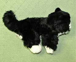 Black And White Cat Stuffed Animal Animal Alley Tuxedo Cat Black White Kitten 10 Kitty Plush Toys R Us Fluffy Toy Animalalley White Kittens Tuxedo Cat Kitten