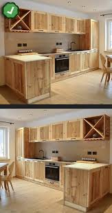 How To Build A Kitchen Diyprojects From Wood With Woodworking Plans Woodworkingprojects In 2020 Pallet Furniture Plans Pallet Kitchen Cabinets Pallet Kitchen