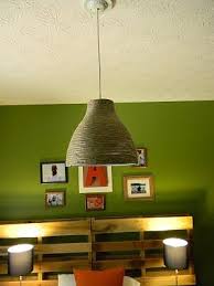 Rope Twine Wrapped Pendant Light Ikea Hack Ikea Light Fixture Light Fixtures Ikea