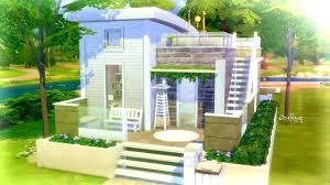 Tiny Modern Family Home The Sims 4 Build Youtube Sims 4 House Design Sims 4 Houses Layout Sims 4 Modern House