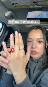 Amber Engagement Ring