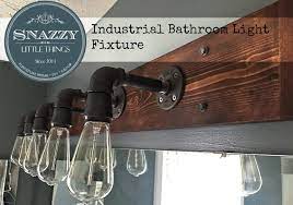The bathroom is small & i am trying to maximize the space all while trying to make it pretty. Diy Industrial Light For Vanity