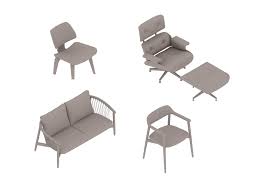 01 teknion 24 sq ft workstation : Herman Miller Collection 3d Product Models Herman Miller