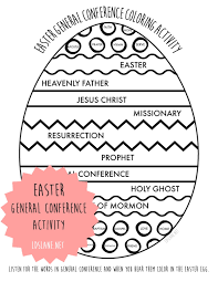 They're perfect to use as general conference coloring pages or just for fun! Easter General Conference Activity Pages