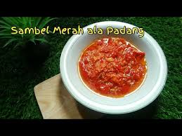 Resep udang balado bumbu padang bahan: Resep Sambal Merah Ala Padang Enak Banget Wajib Coba 04 Youtube