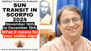 Sun Transit In Scorpio 2024