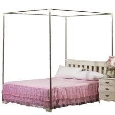 It accommodates a standard twin size mattress (sold separately) and does not require any additional foundation. Stainless Steel Canopy Mosquito Netting Canopies Frame Post Twin Full Queen King Size Twin Xl Buy Online In Andorra At Andorra Desertcart Com Productid 52847839