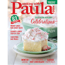 The pattern of a sprig of holly with a festive bow is a great way to add color and cheer to the holiday table and with a variety of shapes and sizes in the same lovely pattern, a coordinated look is easy to achieve. Cooking With Paula Deen December 2017 Hoffman Media Store