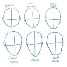 How To Draw Manga Heads, Step By Step, Drawing Guide, By Puzzlepieces -  Dragoart