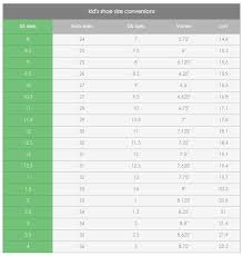 Shoe Sizing Guide For Plae Kids Shoes From Parakeetfeet Com