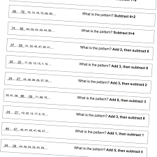 Math Worksheets Mixed Operation Patterns Pattern Worksheet Number Patterns Worksheets Math Worksheets