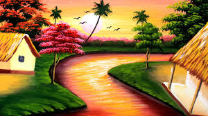 See more ideas about scenery, nature, pictures. Indian Village Scenery Drawing Painting Painting Village And Nature Drawing Drawing Village Youtube