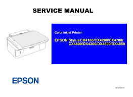 Windows device driver information for epson stylus dx4800 series. Epson Stylus Cx4100 Service Manual Pdf Download Manualslib