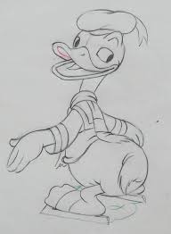 Donald Duck Pencil Drawing By Walt Disney Studios Disney Tekenen Disney Tekenen