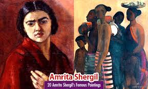 She had long salmon red hair down to her hips. 20 Famous Paintings And Old Artworks Of Indian Painter Amrita Shergil