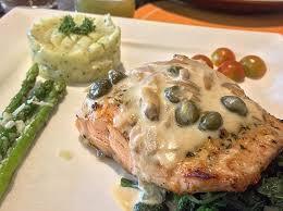Wash the salmon, pat it dry. When Yummy Meets Tummy Grilled Salmon On A Bed Of Spinach Topped With Mushroom Sauce With Sides Of Asparagus And Mashedpotatoes Totally Awesome