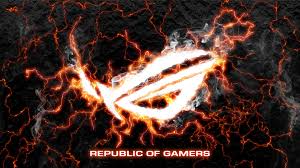 Asus rog, ambient lighting, red lighting, dark background. Asus Rog Republic Of Gamers 4k 8k Hd Wallpaper