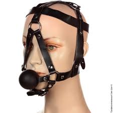 Сбруя на голову с кляпом шариком ❤️ садо-мазо (бдсм) ❤️ Пикантные штучки,  цена: 561 грн. Купить кляпы в рот.