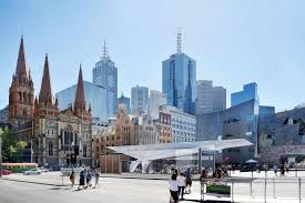 Apple town square opens at 10:00 a.m. Federation Square Heritage Application Could Affect Apple Store Metro Tunnel Project Abc News