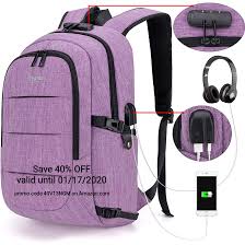 Tzowla Business Laptop Backpack Water Resistant Anti Theft College Backpack With Usb Charging Port And Lock 15 6 Inch Computer B In 2020 Travel Laptop Backpack