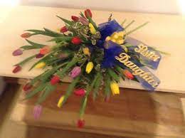 Check spelling or type a new query. Tulip Casket Spray Casket Sprays Sympathy Flowers Funeral Arrangements