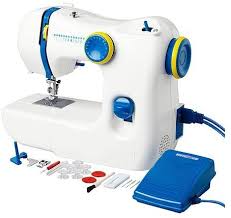 Ikea Nahmaschine Weiss Blau 10 Teiligem Zubehor Set 13 Nahtmoglichkeiten Amazon De Kuche Haushalt