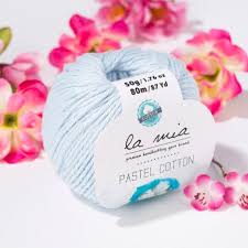La Mia Pastel Cotton Bebe Mavi El Orgu Ipi L054 Hobium Orgu Pastel Renkler
