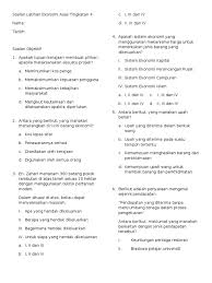 Contoh soalan kbat sejarah kertas 3 tingkatan 5 bab 6 via rasmil.blogspot.com. Soalan Latihan Ekonomi Asas Tingkatan 4