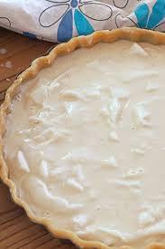 Filipino Style Coconut Pie With Creamy Young Coconut Filling And Flaky Pasty Crust Buko Pie Coconut Pie Coconut Recipes