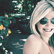 Blonde Girl with Sunglasses by Jan Marvin Photograph by Jan Marvin