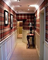 La Decopelemele Les Halls El Lefebien Tapisserie Tartan Decoration Salon Anglais Papier Peint A Carreaux