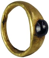 Ancient Roman 22 Karat Gold Ring With Original Garnet Setting 100 Ad Ancient Roman Jewelry Ancient Gold Ring Ancient Jewels