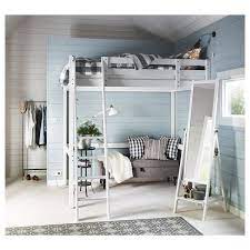 Letto con soppalco ikea svarta, in acciaio, usato pochissimo, completo di tutta la minuteria necessaria per il (semplice) montaggio. Stora Struttura Per Letto A Soppalco Mordente Bianco 140x200 Cm Ikea It