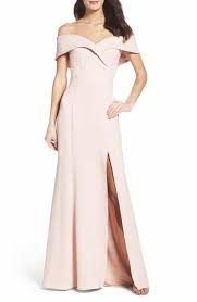 Xscape Portrait Collar Gown Formal Dresses For Women Formal Dresses Long Wedding Guest Gowns