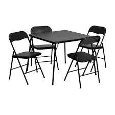 Approximately 73,400 black padded metal folding table and four black padded metal folding chair sets are included in the recall. Offex 5 Piece Black Folding Card Table And Chair Set Of Jb 1 Gg Walmart Com Walmart Com