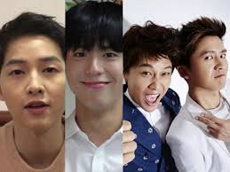 Watch: Song Joong Ki And Park Bo Gum Cheer On Hong Cha Project