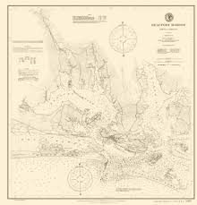Beaufort Harbor Nc Coastal Chart 1900