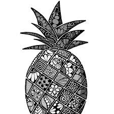 Pineapple coloring pages for adults. 310 Pineapple Coloring Pages Ideas Coloring Pages Pineapple Pineapple Art