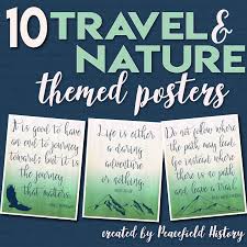 Tree & glass is another set of nature inspired set of furniture comprising of innovative tables and chairs. Travel Adventure Nature Inspiration Themed Posters Classroom Decor Peacefield History