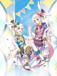 Double Scoop Twin Rabbit Trick Food Fantasy Anime Child Anime Boy