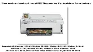 Drivers and utilities for your printer / multifunctional printer hp photosmart c4680 to download the drivers, utilities or other software to printer or multifunctional printer hp photosmart c4680, click one of the links that you can see below How To Download And Install Hp Photosmart C5180 Driver Windows 10 8 1 8 7 Vista Xp Youtube
