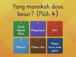 Latihan berkaitan hadis dosa besar. Dosa Ressources Pedagogiques