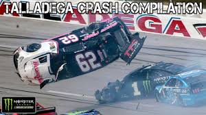 Video by sport nfl soccer nascar nhl fantasy football bhds men in blazers pft live college football nascar america nba mlb rugby motor steve letarte and dan beaver analyze the field for the geico 500 at talladega on sunday and explain why their strategies include fading the favorites. Nascar Cup Series Talladega 2019 Crash Compilation Youtube