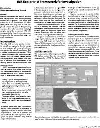 Basic characteristics about computer are: Iris Explorer A Framework For Investigation Acm Siggraph Computer Graphics Vol 29 No 2