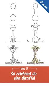 Probiere Unsere Zeichenanleitung Aus Und Freue Dich Uber Eine Niedliche Giraffe Alles Was Du Dafur Br Zeichenanleitungen Zeichnen Anleitung Giraffenzeichnung
