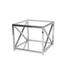 Kleiner Sofatisch Mit Glas Mit Glas Metall Chrom 60x50x60 Amigo Sofa Tisch Beistelltisch Sofatisch