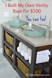 Diy Open Shelf Vanity Diy Bathroom Vanity Diy Bathroom Home Diy