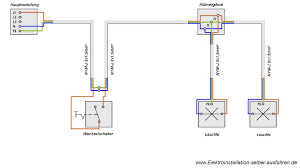 Außerdem soll in jede der beiden etage eine lampe zur beleuchtung eingesetzt werden. Schaltplan Einer Ausschaltung Von Zwei Lampen Schaltplan Elektroinstallation Selber Machen Elektroinstallation