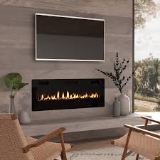 These electric units are available in three types and offer remarkably realistic flame effects. 50 Inch Ultra Thin Electric Fireplace Insert 44 9 49 2 X 3 15 3 54
